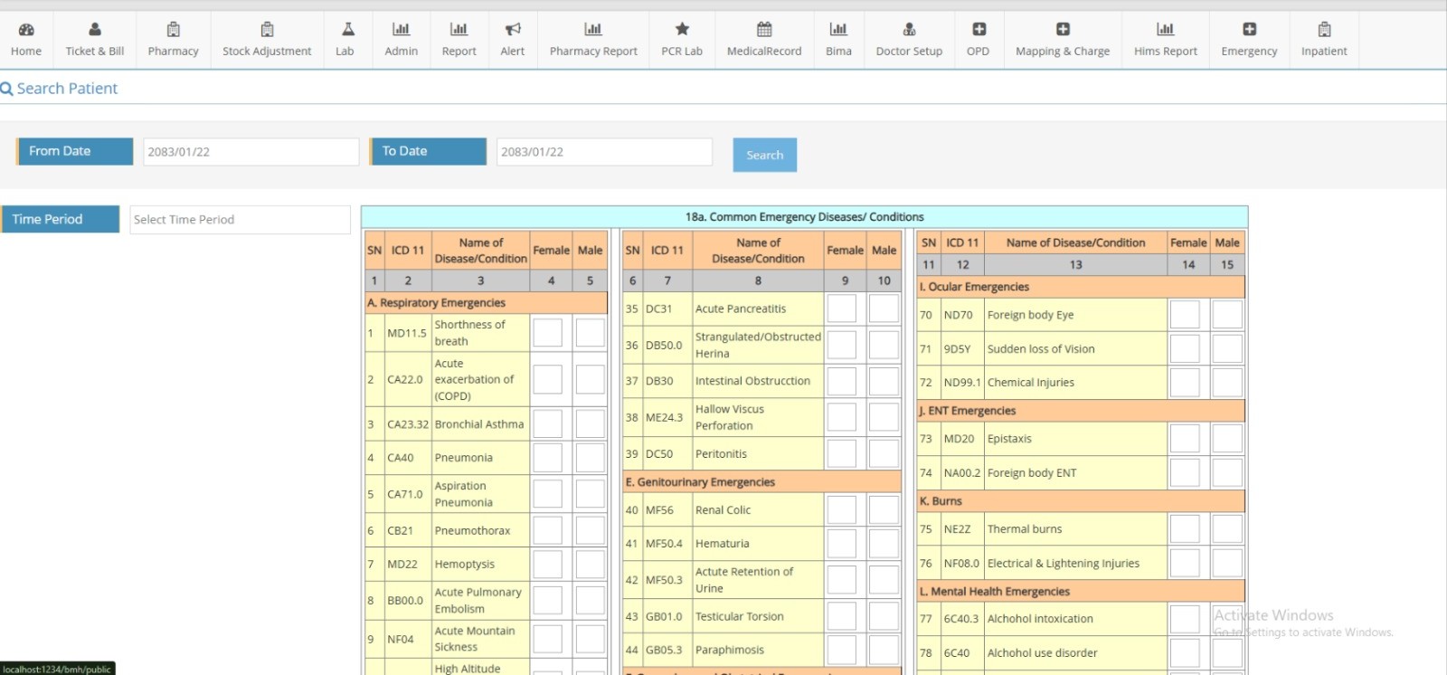 HMIS Report